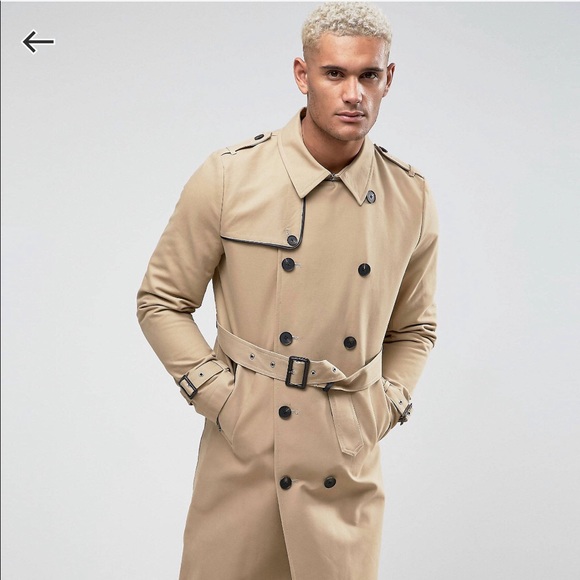 asos trench coat mens